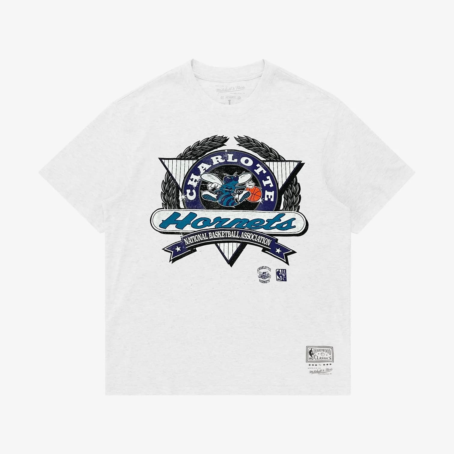 Mitchell-Ness-Charlotte-Hornets-Vintage-Dash-NBA-T-Shirt-3
