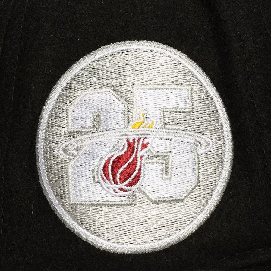 Mitchell-Ness-Black-Miami-Heat-Kicking-Wool-Pro-Adjustable-Hat-2