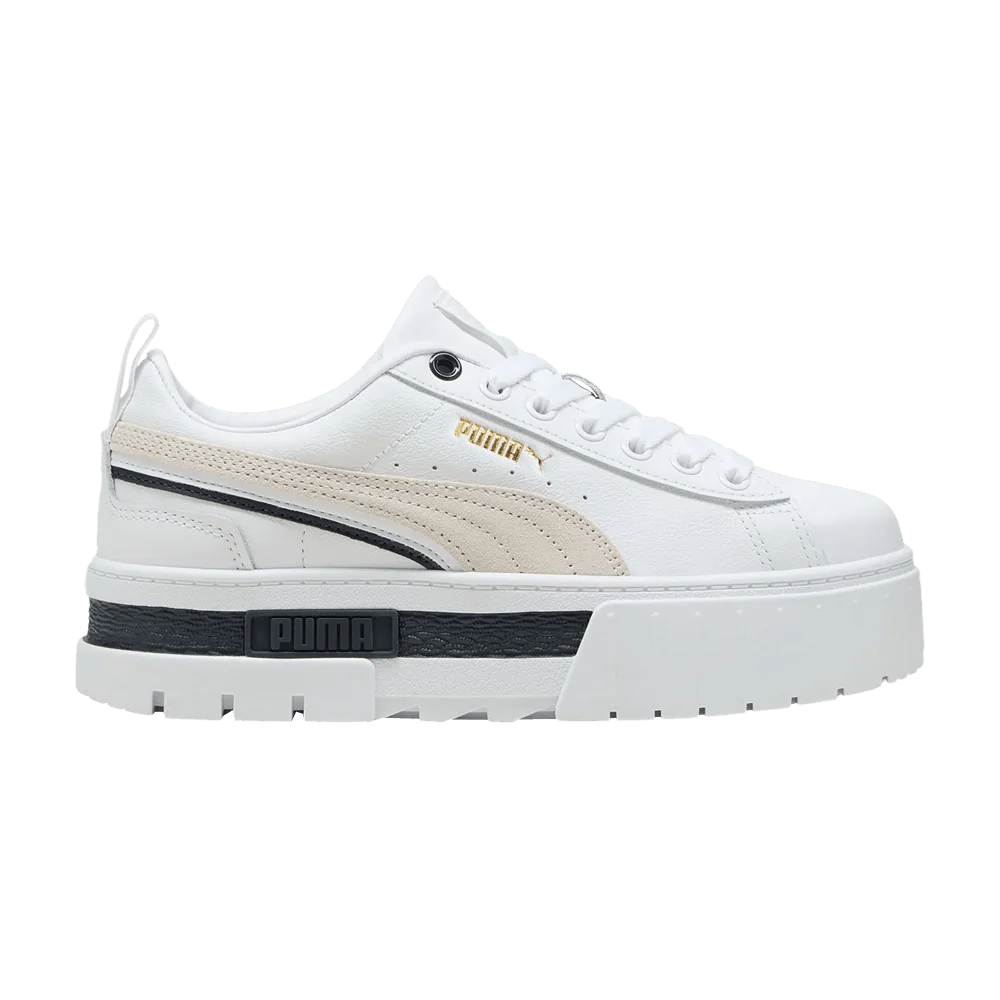 Krossovki-Puma-Wmns-Mayze-Classic-White-Black-Gold
