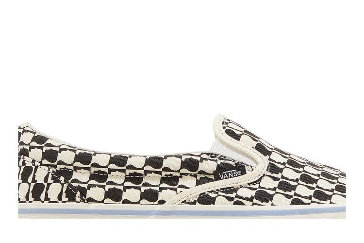 Кроссовки Brain Dead x Vans OG Classic Slip-On LX 'Black White Checkerboard'