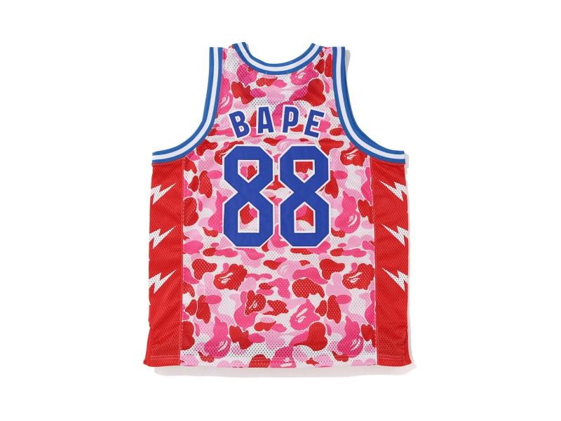 Спортивная майка BAPE ABC Basketball Tank Top Pink