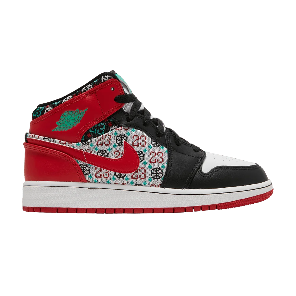 Krossovki-Air-Jordan-1-Mid-SE-GS-Ugly-Christmas-Sweater