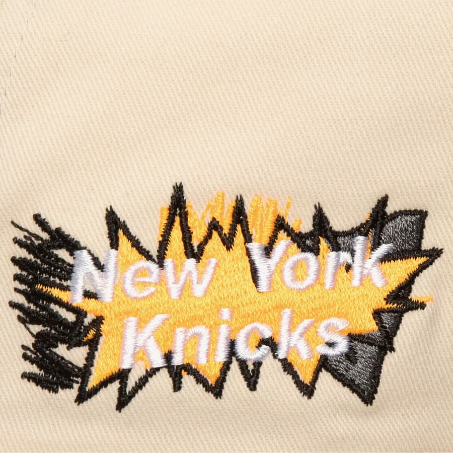 Mitchell-Ness-Cream-New-York-Knicks-Overspray-Pro-Crown-Snapback-Hat-2