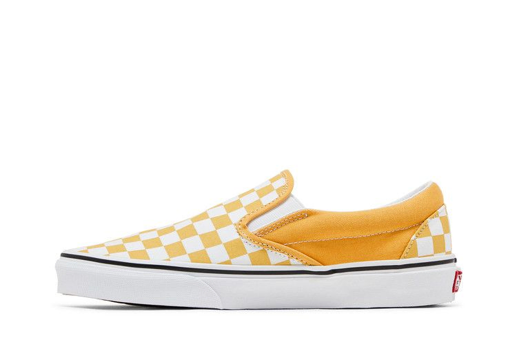 Кроссовки Vans Classic Slip On 'Ochre Checkerboard'