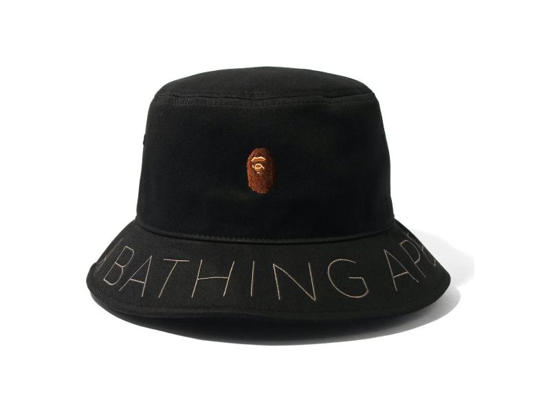 Панама BAPE A Bathing Ape Twill Bucket Hat Black