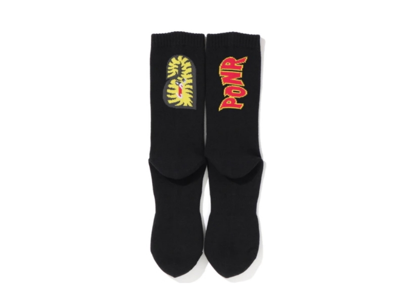 Спортивные носки BAPE 2Nd Shark Socks (FW20) Black