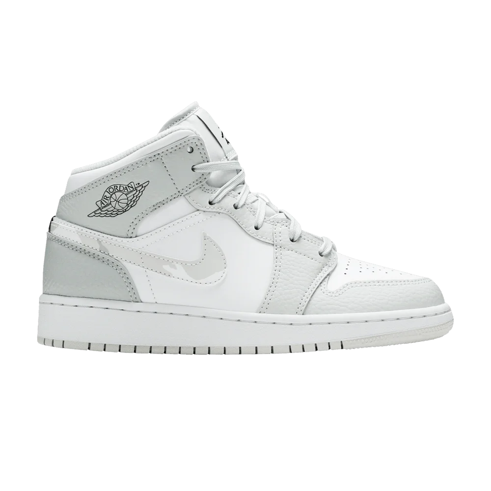 Krossovki-Air-Jordan-1-Mid-SE-GS-Swoosh-Logo-Grey-Camo