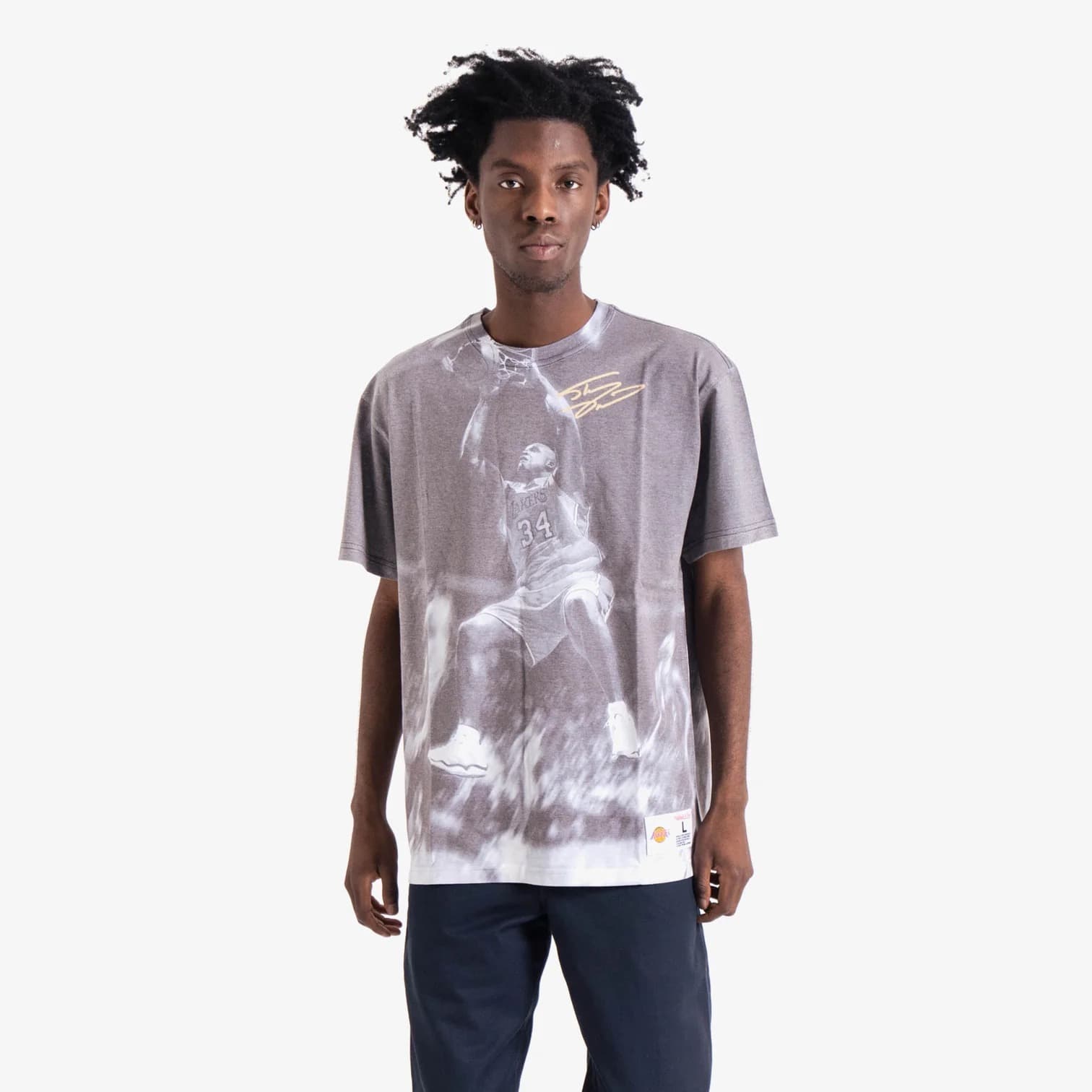 Футболка Mitchell & Ness Shaquille O’Neal Los Angeles Lakers Above The Rim NBA T-Shirt
