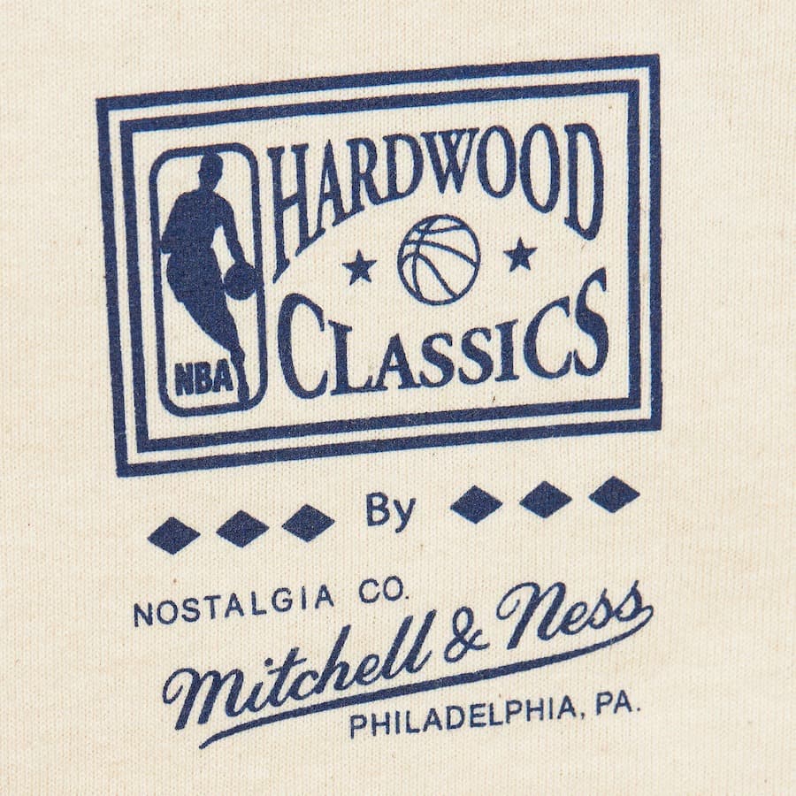 Футболка Mitchell & Ness Natural Golden State Warriors Hardwood Classics Crown Jewels T-Shirt