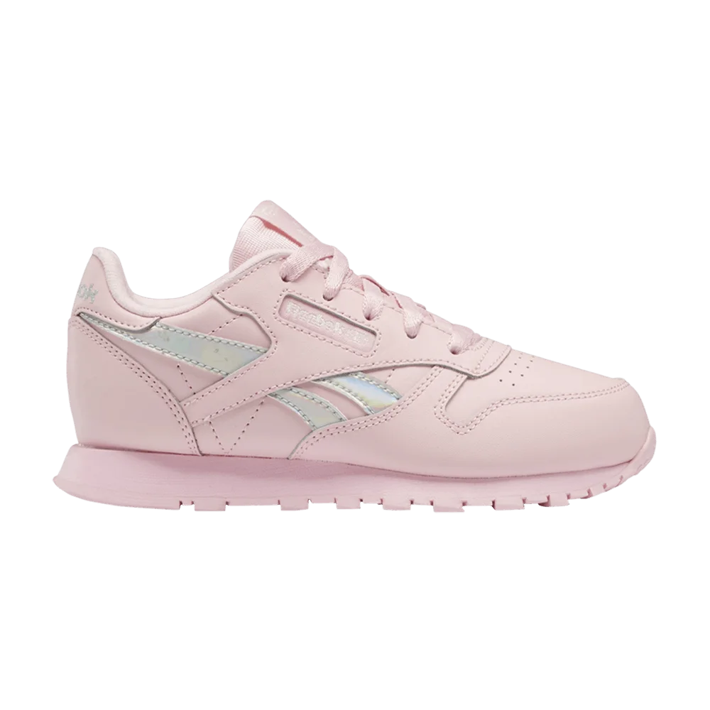 Кроссовки Reebok Classic Leather Little Kid 'Pink Glow Iridescent'