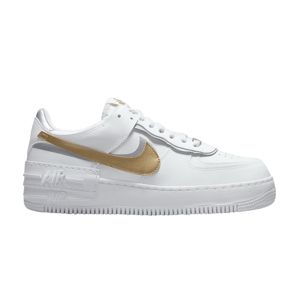 Кроссовки Nike Wmns Air Force 1 Shadow 'White Metallic Gold'