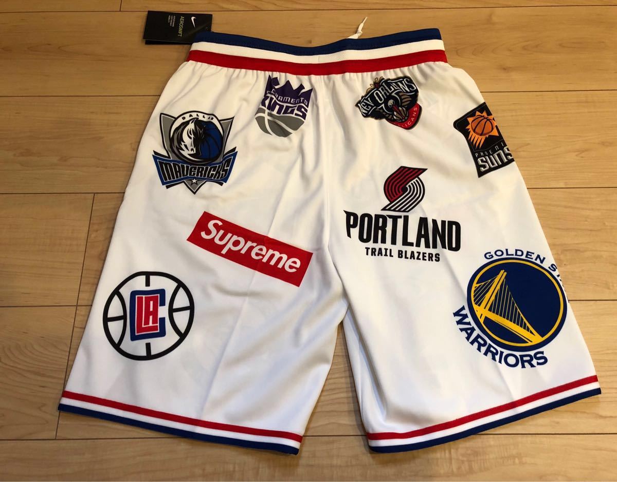Спортивные шорты Supreme x Nike x NBA Teams Authentic Shorts White