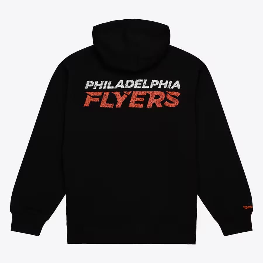 Худи Mitchell & Ness Black Philadelphia Flyers Team OG Fleece Pullover Hoodie