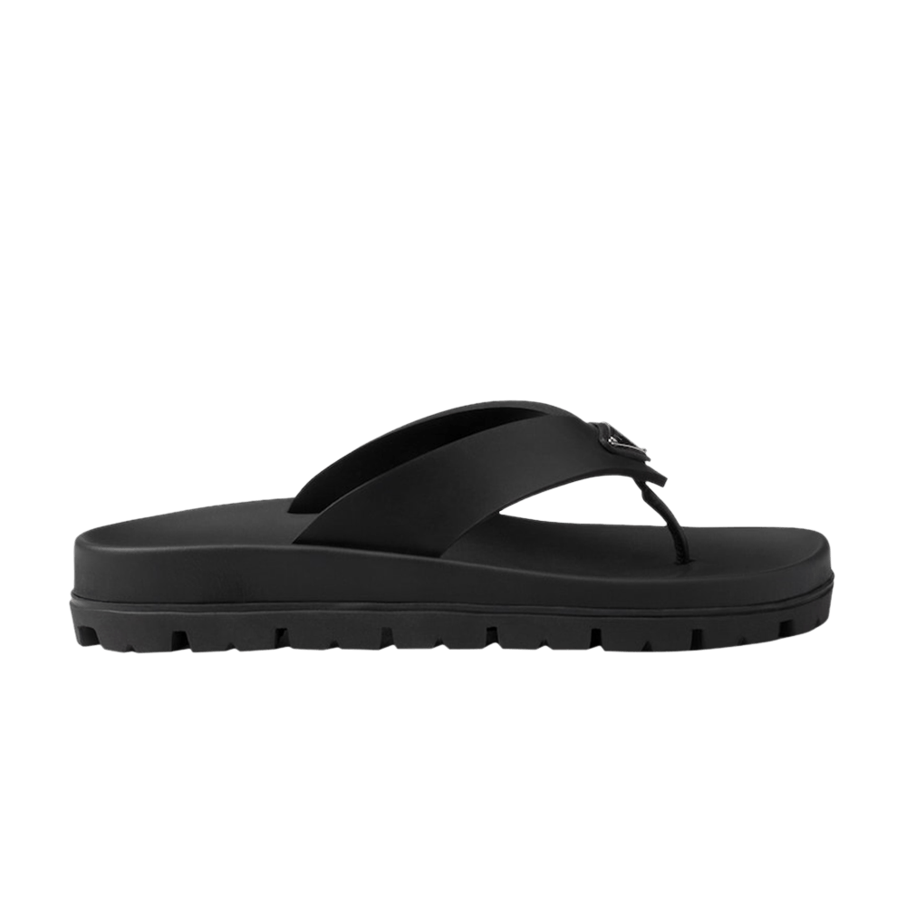 Сандалии Prada Wmns Rubber Thong Sandal 'Black'
