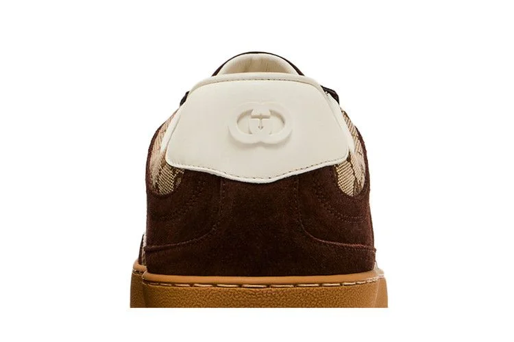 Кроссовки Gucci G75 'Interlocking G - Dark Brown Suede'