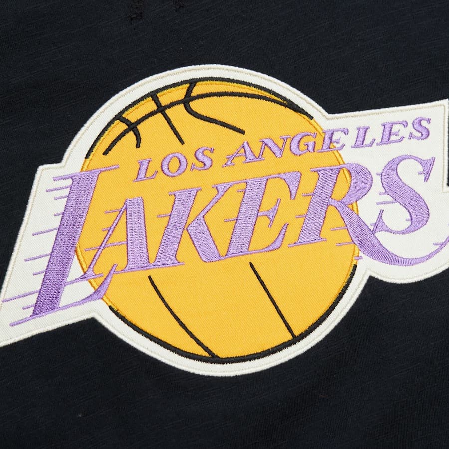 Худи Mitchell & Ness Black Los Angeles Lakers Legendary Slub Vintage Logo Pullover Hoodie