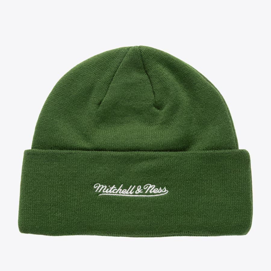 Шапка Mitchell & Ness Green Seattle SuperSonics Hardwood Classics K.O. Cuffed Knit Hat