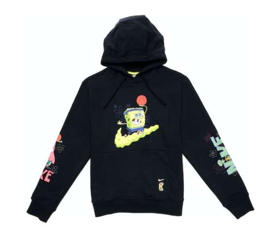 Худи Kyrie x Spongebob x Nike Dri-Fit Patrick Star Hoodie Black
