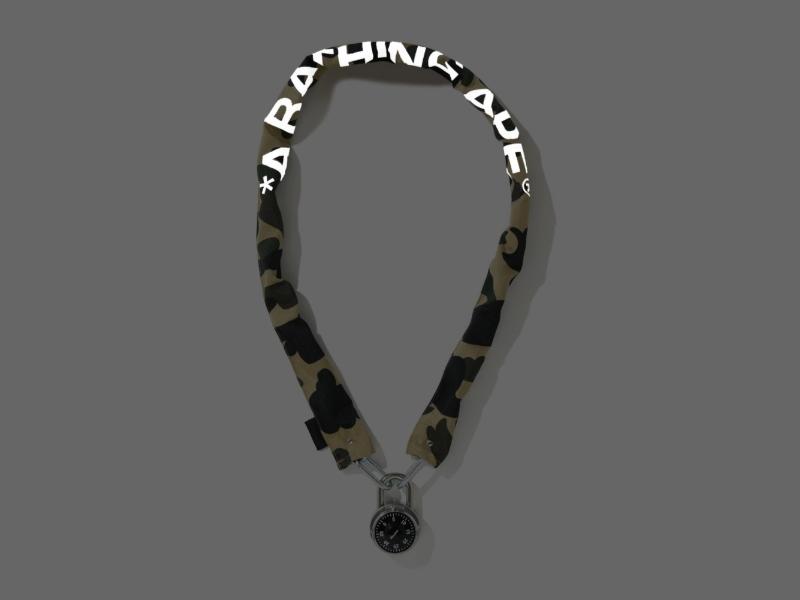BAPE-1st-Camo-Chain-Lock-Yellow-3