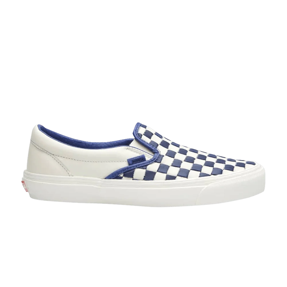 Кроссовки Vans OG Classic Slip-On LX '50th Anniversary - Patriot Blue Checkerboard'