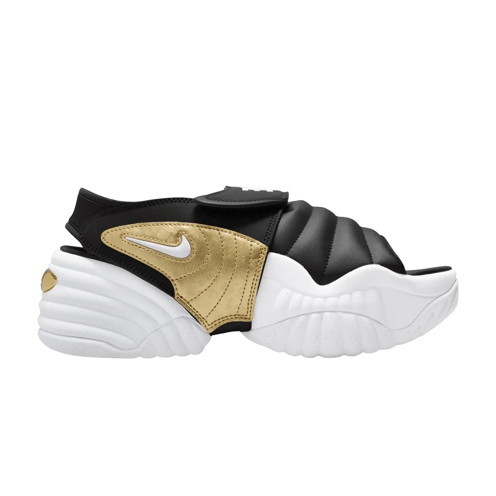 Nike Wmns Adjust Force Sandal 'Black White Metallic Gold'