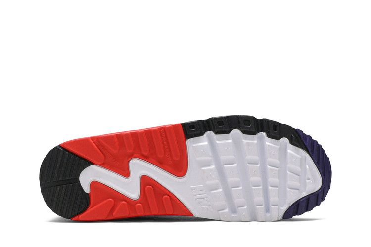 Кроссовки Nike Air Max 90 Leather GS 'White Bright Crimson'