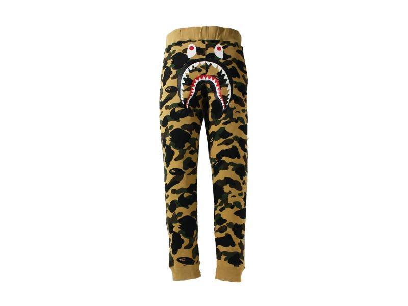 Спортивные штаны BAPE 1st Camo Shark Slim Fit Sweat Pants Yellow