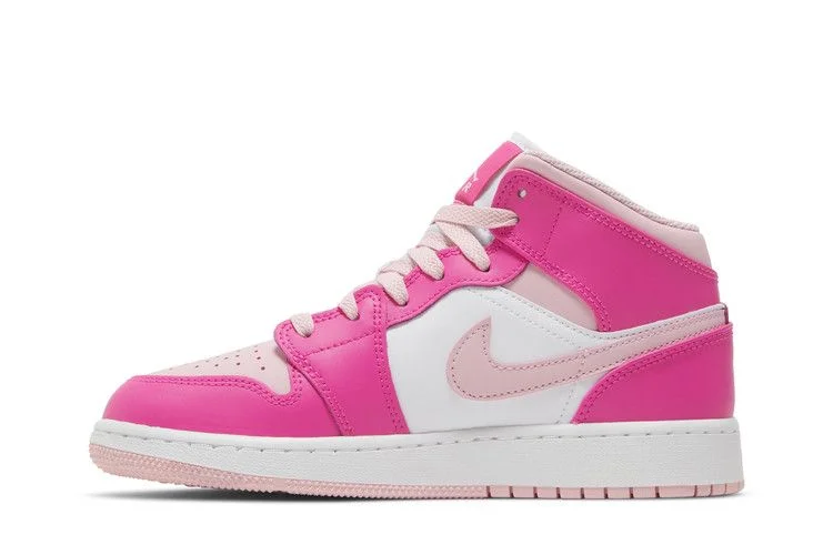 Кроссовки Air Jordan 1 Mid GS 'Fierce Pink'