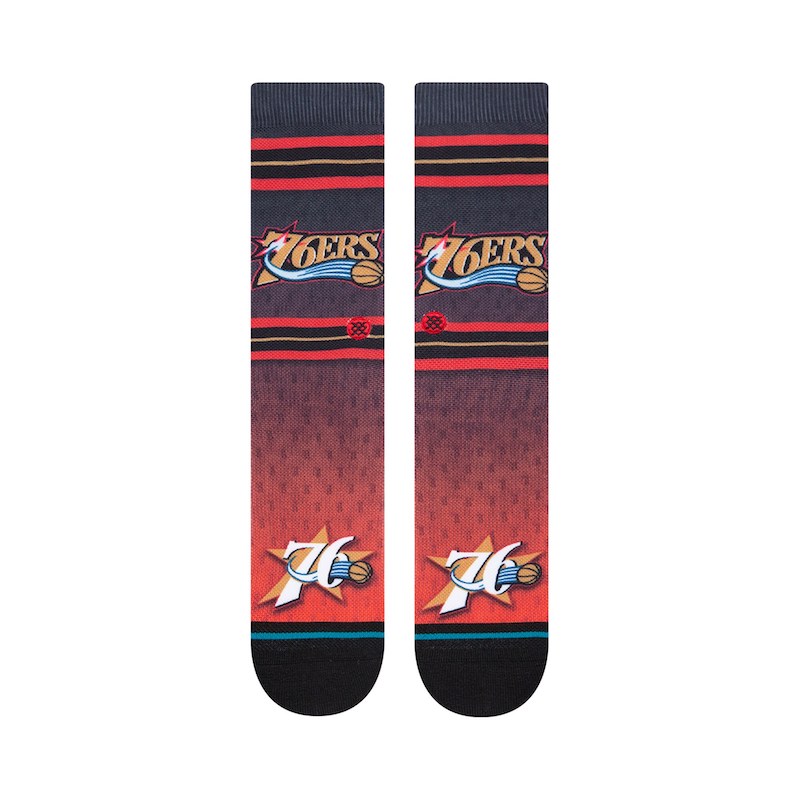 Спортивные носки Men’s Stance Philadelphia 76ers Hardwood Classics Fader Collection Crew Socks