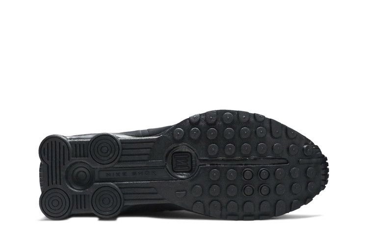 Кроссовки Nike Shox R4 'Triple Black Embroidered Swoosh'