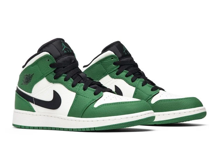 Krossovki-Air-Jordan-1-Mid-SE-GS-Pine-Green-7