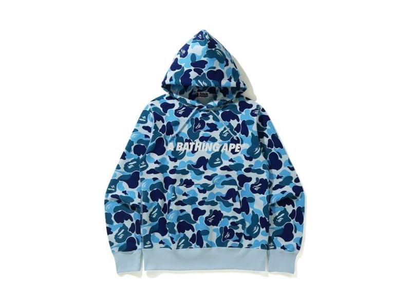 Худи BAPE ABC Camo Pullover Hoodie Blue