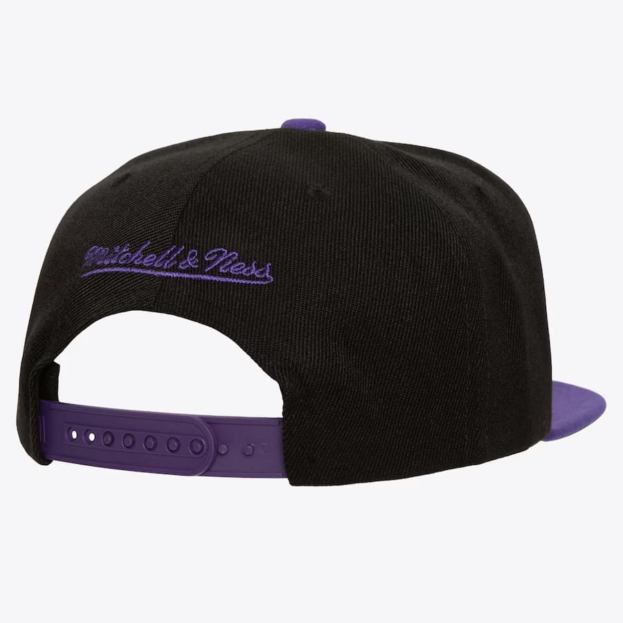 Mitchell-Ness-Black-Los-Angeles-Lakers-Rise-Up-Snapback-Hat-1