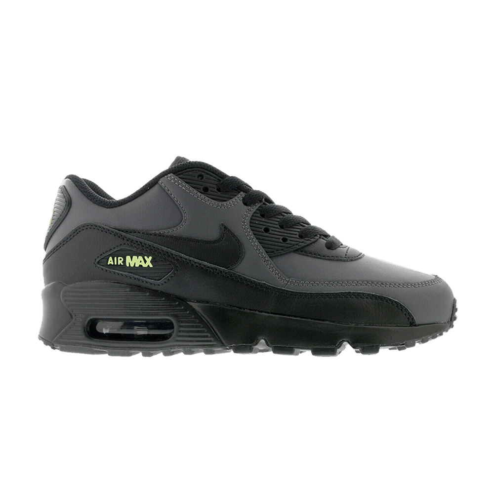 Кроссовки Nike Air Max 90 Leather GS 'Dark Grey Black'