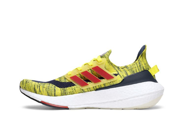 Кроссовки Adidas UltraBoost 21 'Bright Yellow Navy'