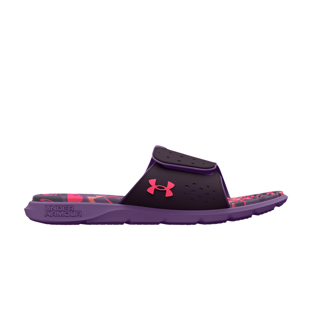 Кроссовки Under Armour Wmns Ignite 7 Graphic Footbed Slide 'Tux Purple Marble'