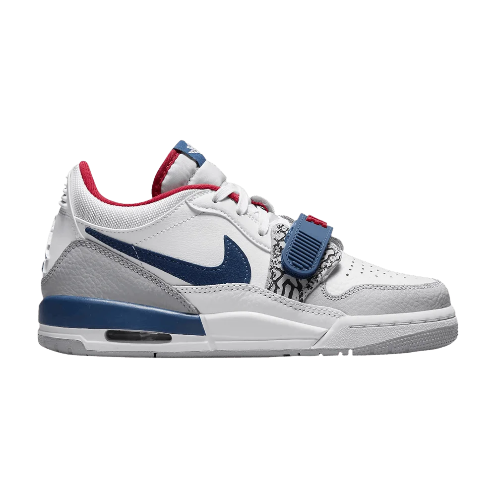Krossovki-Air-Jordan-Legacy-312-Low-GS-White-French-Blue