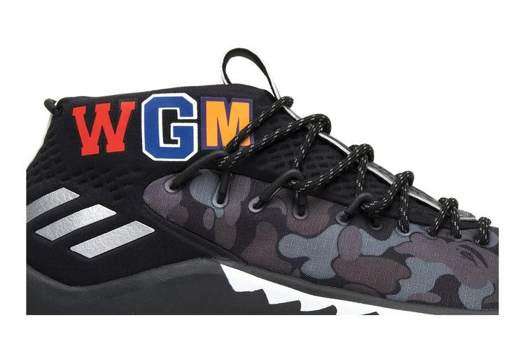 Кроссовки A Bathing Ape x adidas Dame 4 'Black Camo'