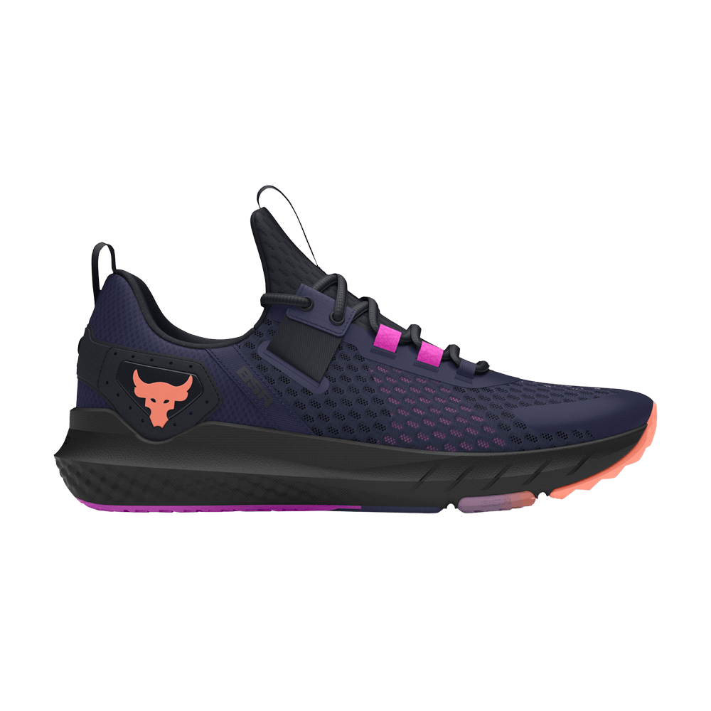 Кроссовки Under Armour Project Rock BSR 'Midnight Navy Flare Orange'