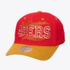 Mitchell-Ness-Scarlet-San-Francisco-49ers-Block-Sweep-Pro-Adjustable-Hat-100x100