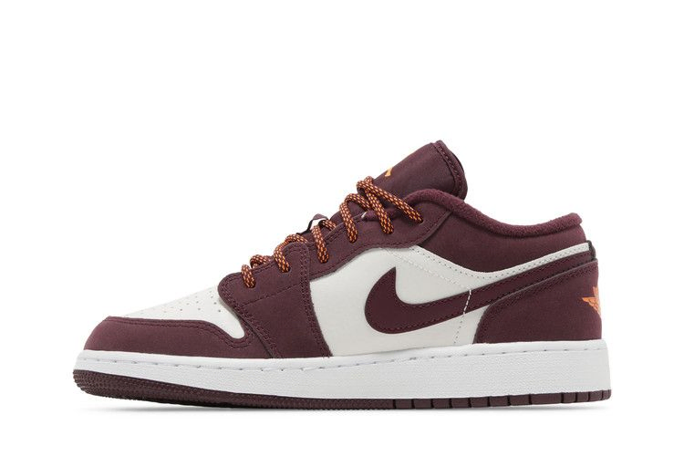 Кроссовки Air Jordan 1 Low GS 'Night Maroon'