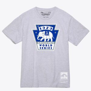 Mitchell-Ness-Gray-Athletics-1929-World-Series-T-Shirt-300x300