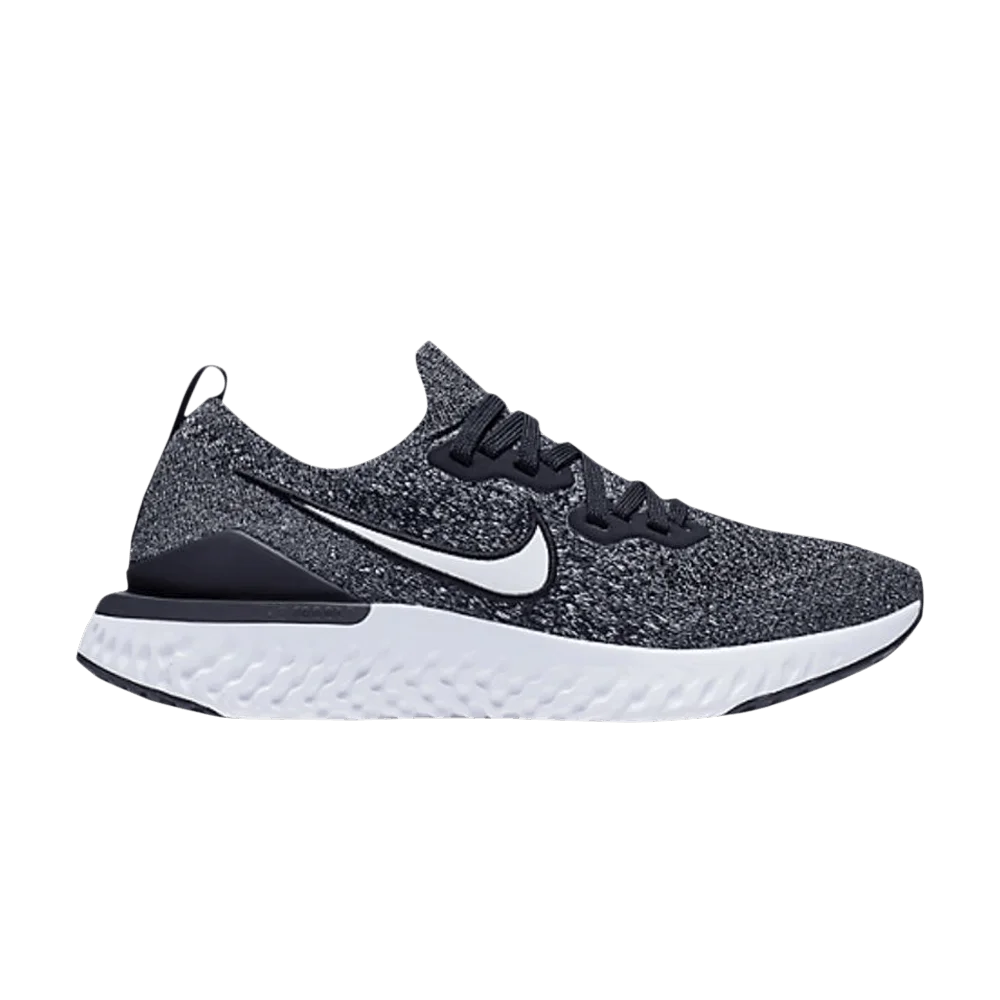 Krossovki-Nike-Epic-React-Flyknit-2-GS-Black-White