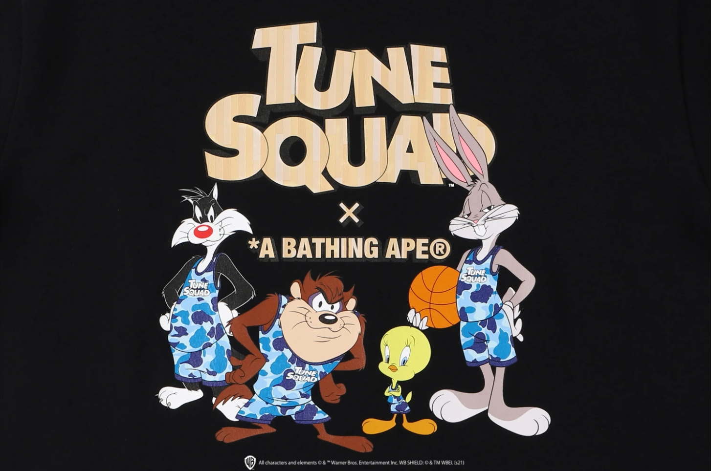 Футболка BAPE x Space Jam Tune Squad Tee Black