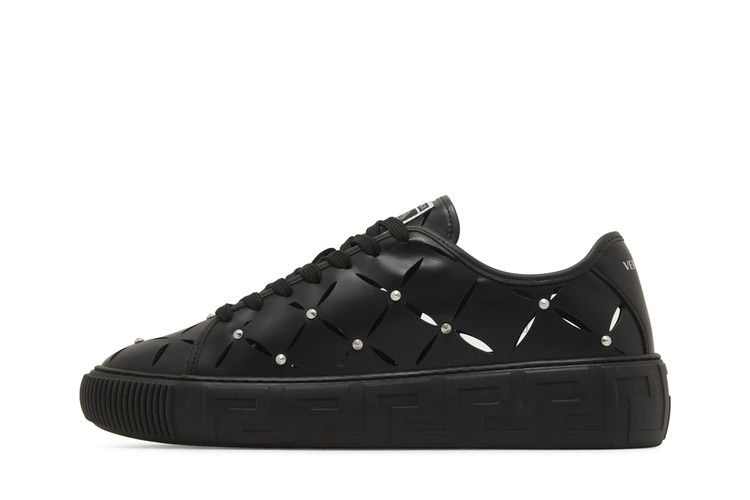 Кроссовки Versace Greca Sneaker 'Cut-Out Stud - Black'