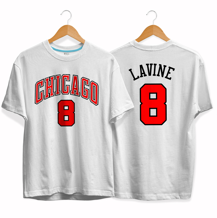 Футболка Chicago Bulls 8 Zach LaVine tee by slamdunk
