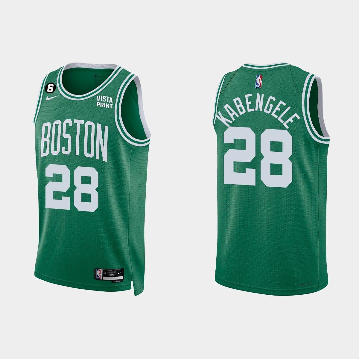 Баскетбольная джерси 2022-23 Boston Celtics #28 Mfiondu Kabengele Icon Kelly Green Jersey