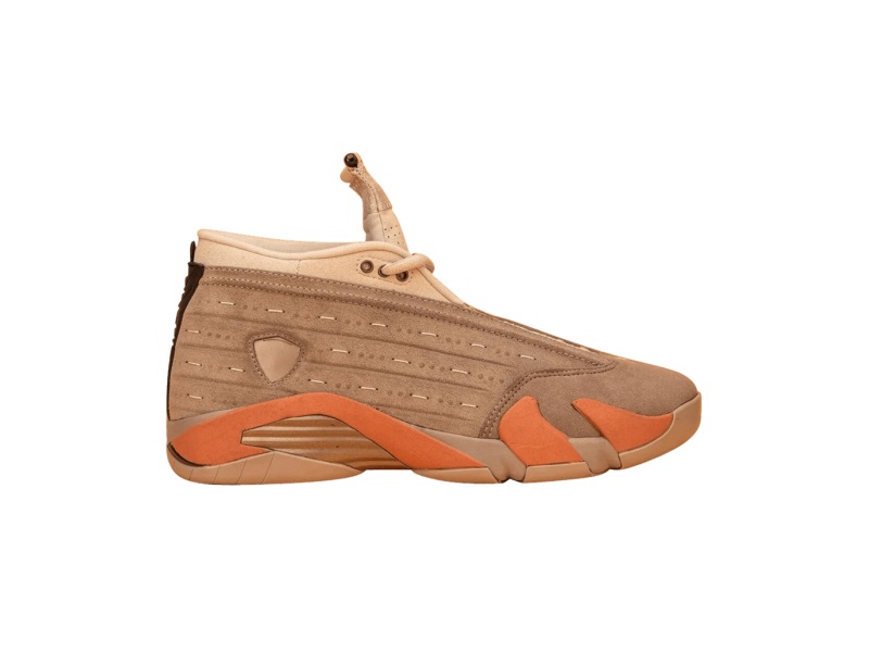 Кроссовки CLOT x Air Jordan 14 Retro Low Sepia Stone