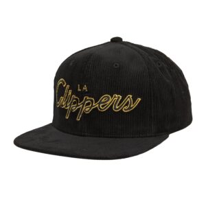 Mitchell-Ness-Cord-Script-Snapback-Los-Angeles-Clippers-Hat-300x300