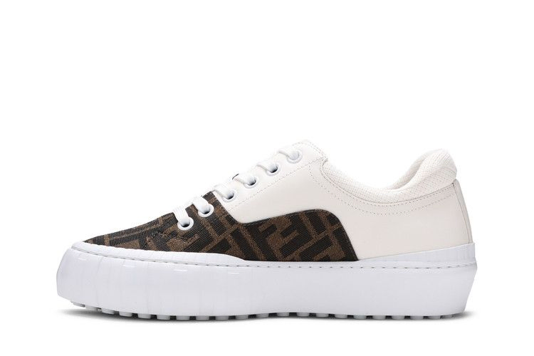 Кроссовки Fendi Force Lace-Up Sneaker 'White Brown'